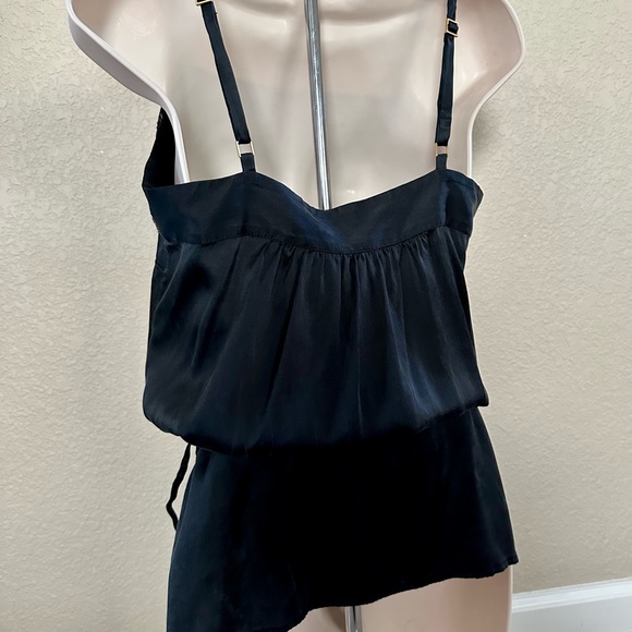 Express Black Silk & Satin top - Picture 4 of 8